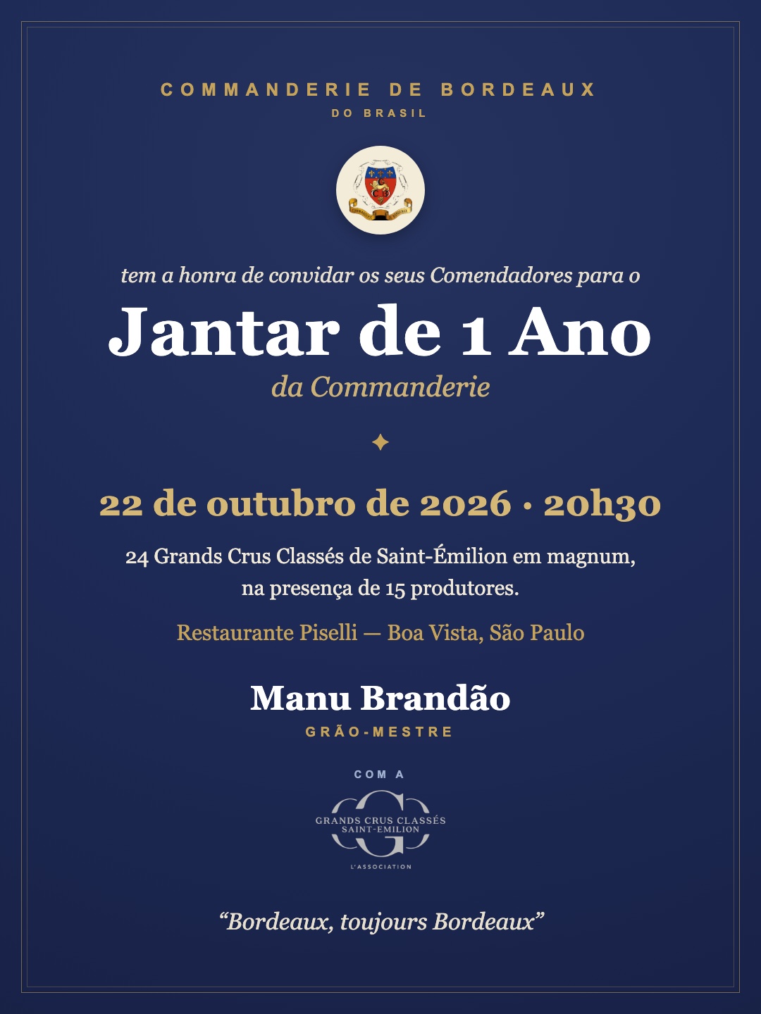 Jantar de 1 Ano
